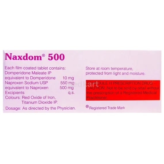 naxdom 500mg tablet 10's